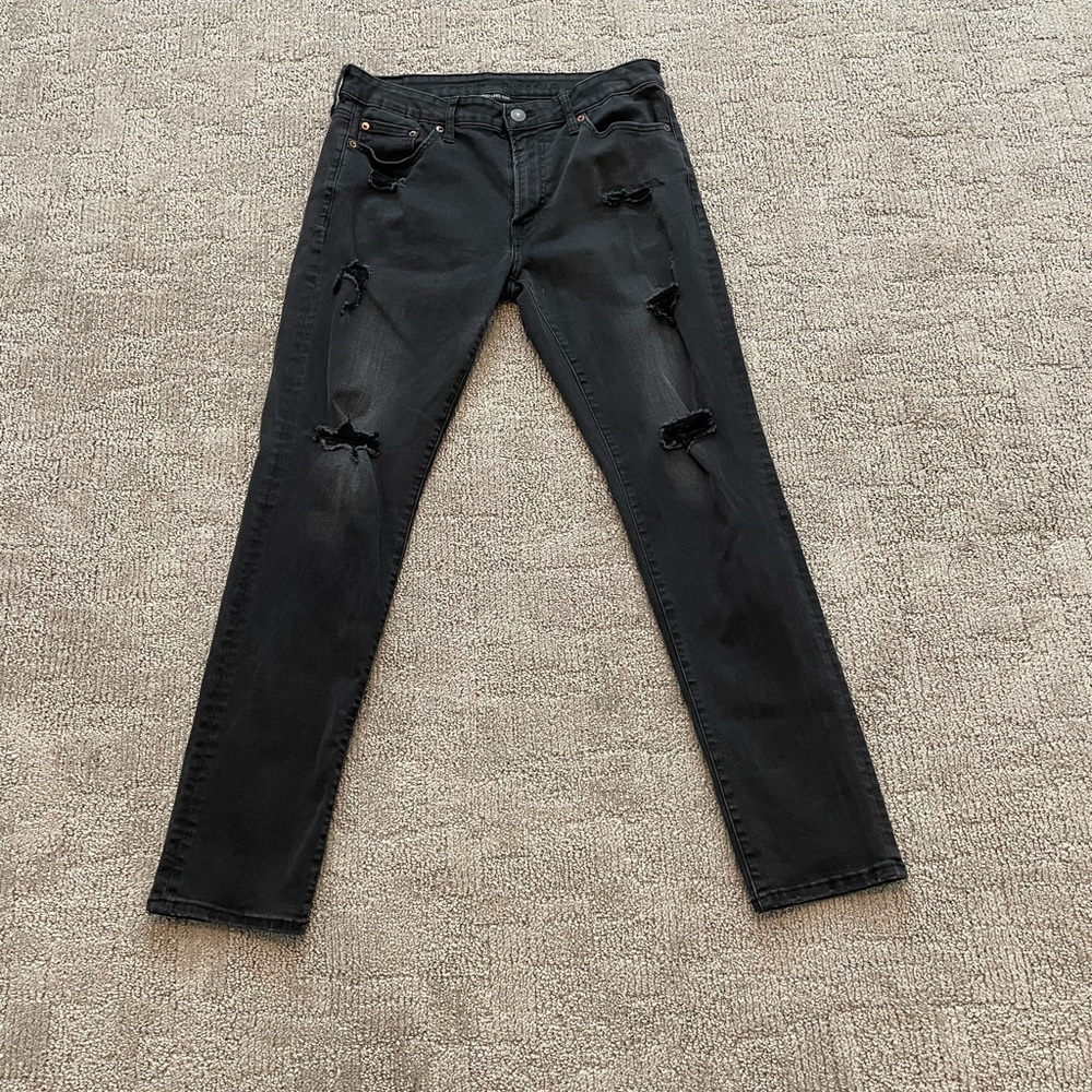 Men’s black jeans (slim style)
